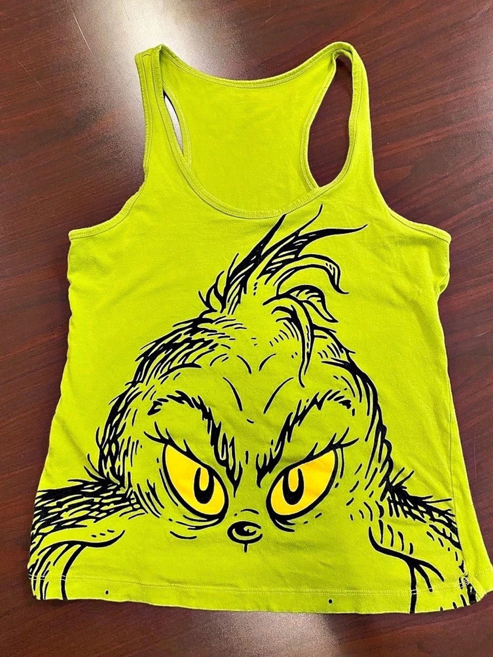 Grinch Graphic Tank Top in Green